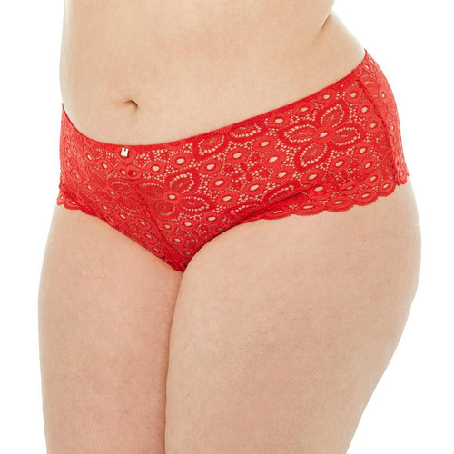 Shorty tanga coquelicot Intrépide-rouge Camille Cerf x Pomm Poire  - 6 culottes shorties tangas strings rouge