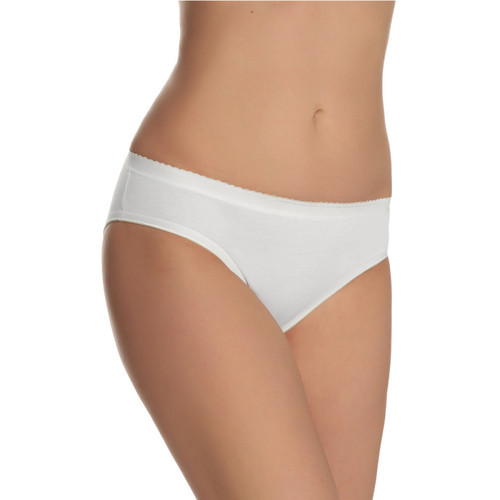 Culotte classique blanche en coton Jolidon  - Jolidon lingerie