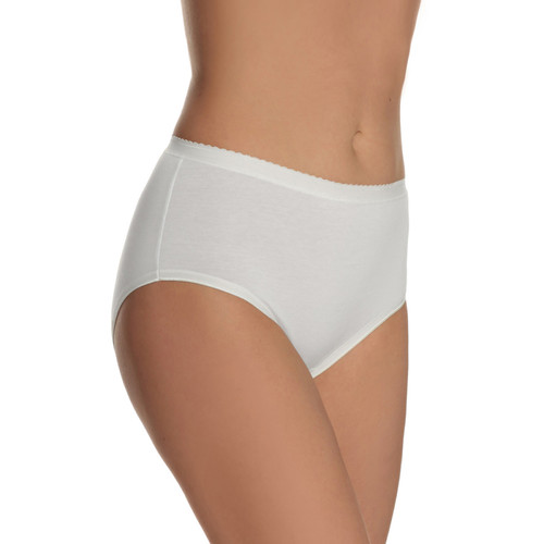 Culotte taille haute So soft blanche en coton Jolidon  - Jolidon lingerie