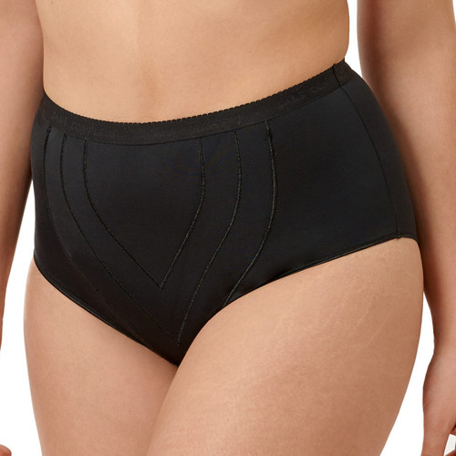 Culotte taille haute noire  Sans Complexe  - Sans complexe lingerie culottes gainantes panties