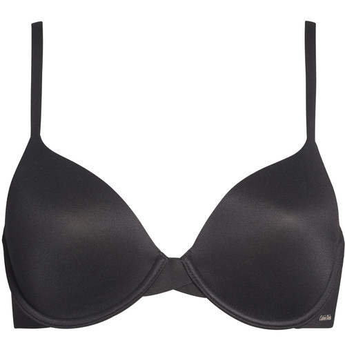 Soutien-gorge coques armatures noir en nylon Calvin Klein Underwear  - Promo selection 30 40