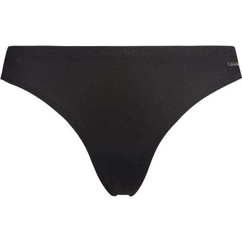 String noir  en nylon Calvin Klein Underwear  - Promotions strings et tangas