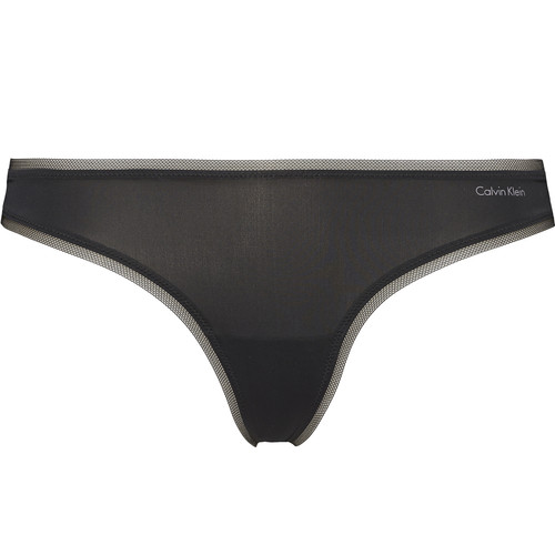 String noir en nylon - Calvin Klein Underwear - Printemps des marques