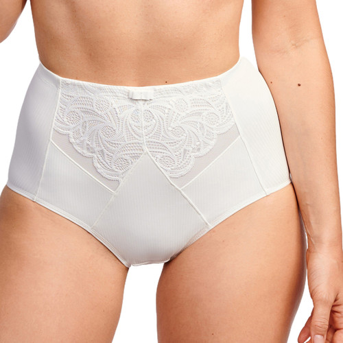 Culotte taille haute sculptante blanche Sans Complexe  - Sans complexe lingerie culottes gainantes panties