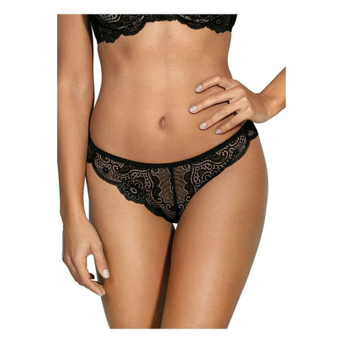 Culotte brésilienne Noire Axami lingerie  - 40 lingerie promo 40 a 50