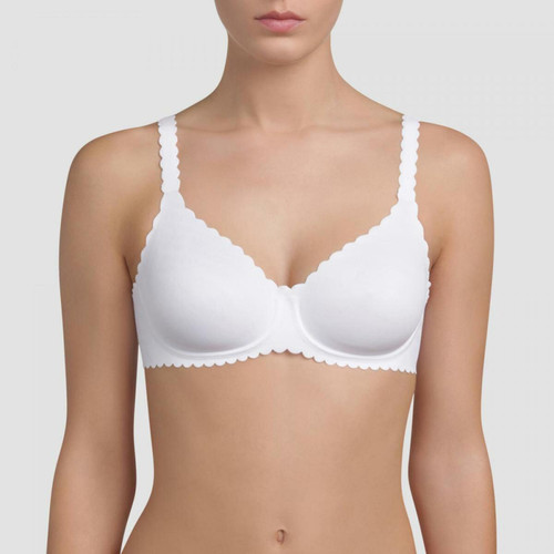 Soutien-gorge armatures blanc - Dim - 64 lingerie invisible