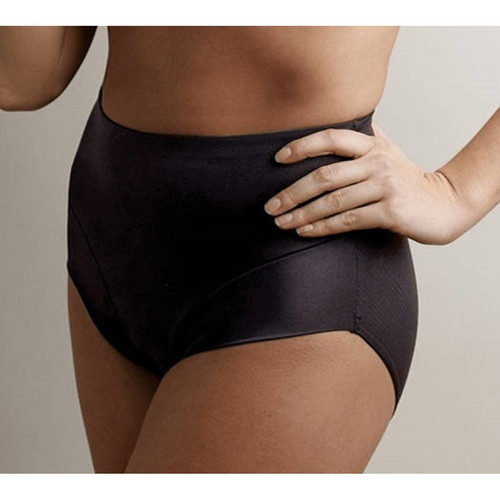 Culotte mi-haute gainante contrôle extra-ferme noire en nylon - Miraclesuit - Miracle suit lingerie gainant