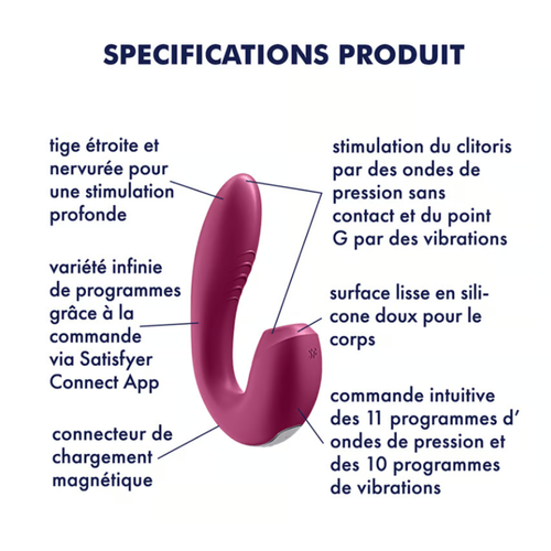 Stimulateur clitoridien et Vibromasseur point G - Violet