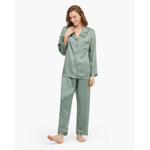 Ensemble De Pyjama En Soie  vert foncé Lilysilk  - Nouveautés Nuit & Loungewear