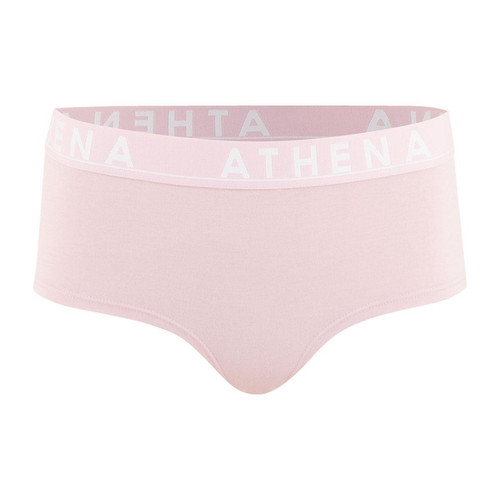 Boxer femme Easy Color rose en coton Athéna  - Athena
