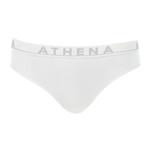 Slip femme Easy Color blanc en coton Athéna