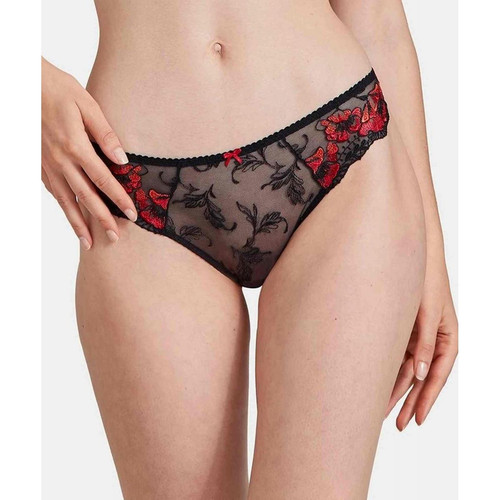 Culotte italienne Rouge Aubade  - 6 culottes shorties tangas strings rouge