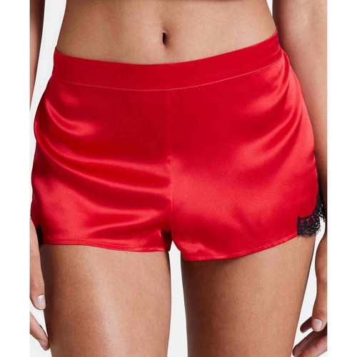 Short Rouge en soie - Aubade - Noel homewear