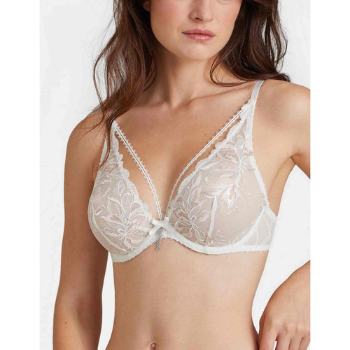 Soutien-gorge emboîtant armatures Blanc Aubade  - 40 lingerie promo 40 a 50