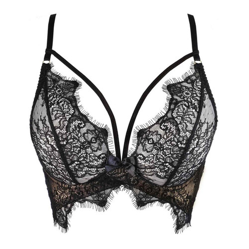 Semi-corset en dentelle - Noir  Axami lingerie  - Lingerie sexy axami