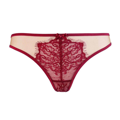 String  - Bordeaux Axami lingerie  - 6 culottes shorties tangas strings rouge