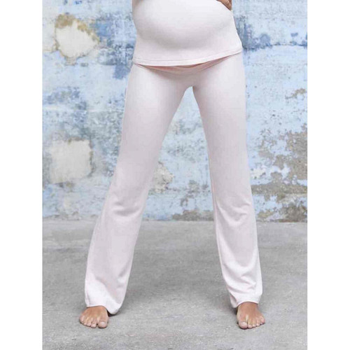 Pantalon de grossesse rose en viscose - Cache Coeur - Culottes et shorties maternité