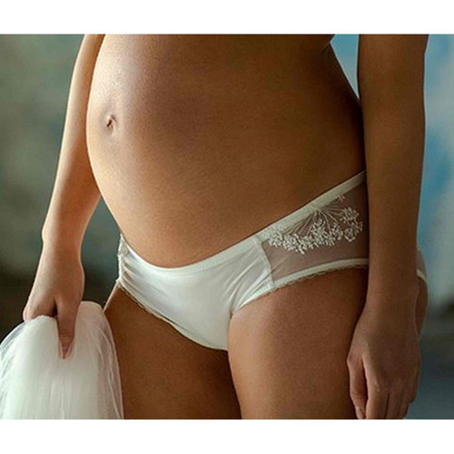 Shorty de grossesse ivoire - Cache Coeur - Culottes et shorties maternité