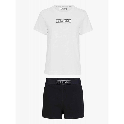 Ensemble pyjama top et short - Noir en coton Calvin Klein Underwear  - Lingerie de nuit et Loungewear