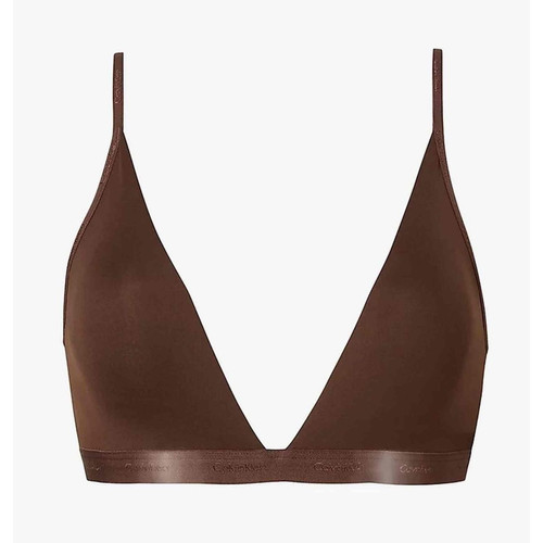Soutien-gorge triangle armatures - Marron Foncé Calvin Klein Underwear  - 40 lingerie promo 20 a 30