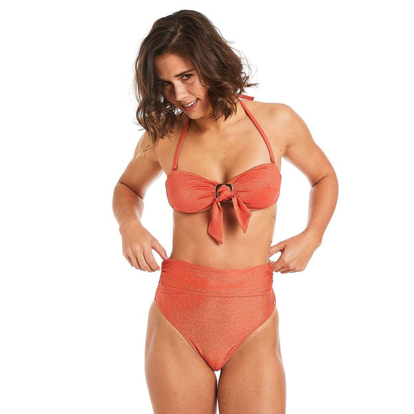 Camille Cerf x Pomm Poire Haut de maillot de bain bandeau orange Maui