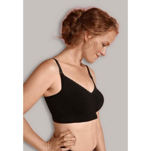 Soutien-gorge de grossesse et allaitement biologique - Noir en coton Carriwell  - Soutiens-gorge allaitement et maternité