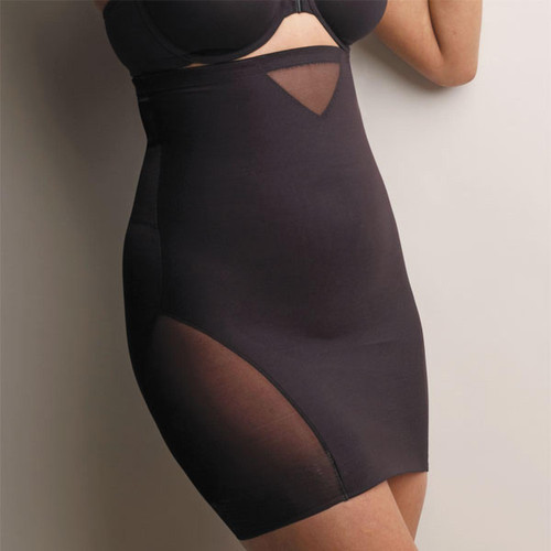 Fond de Jupe gainante taille haute - Noire en nylon - Miraclesuit - Miracle suit lingerie gainant