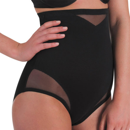 Culotte taille haute gainante - Noire  en nylon - Miraclesuit - Miracle suit lingerie gainant