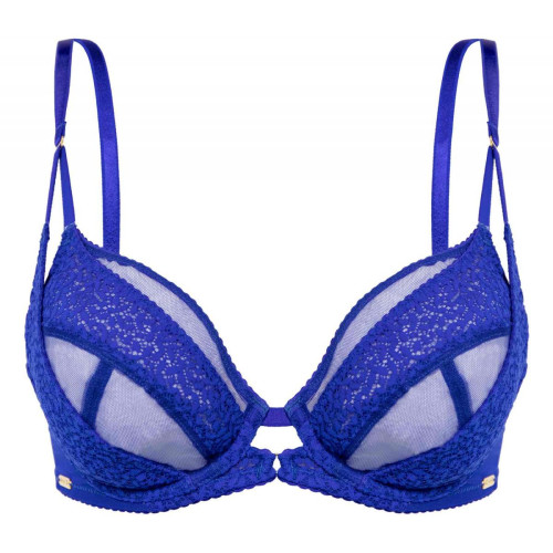 Soutien-gorge plongeant armatures - Bleu Gossard  - 40 lingerie promo 70 et plus