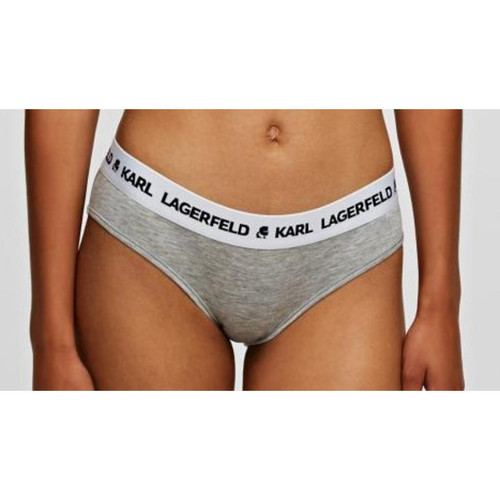 Culotte classique logotee - Gris  Karl Lagerfeld  - 40 lingerie promo 60 a 70