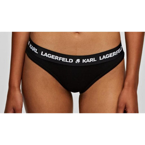 Lot de 2 Culottes Logotypées Noires - Karl Lagerfeld - Culottes gainantes et panties