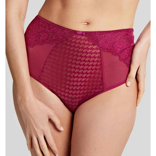 Culotte taille haute - Rouge Panache  - 6 culottes shorties tangas strings rouge