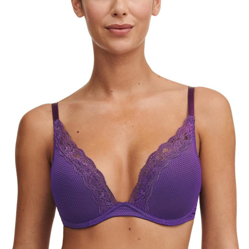 Soutien-gorge coque plongeant - violet Passionata  - 40 lingerie promo 40 a 50