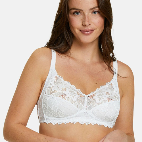 Soutien-Gorge Sans Armatures Blanc en coton Sans Complexe  - Sans complexe lingerie soutiens gorge sans armatures