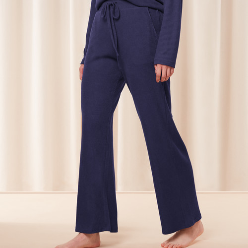 Pantalon large - Bleu Triumph  - Lingerie de nuit et Loungewear