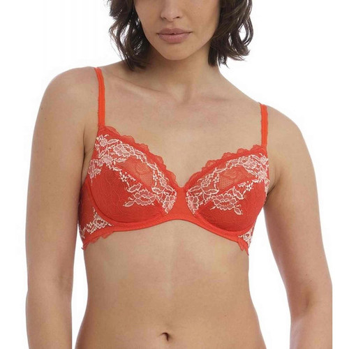 Soutien-gorge Emboîtant Armatures - Orange en nylon Wacoal lingerie