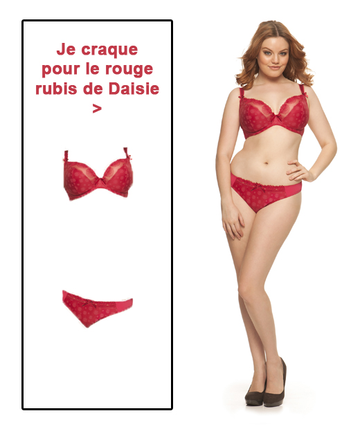 Ligne Daisie en coloris rouge rubis de Curvy Kate