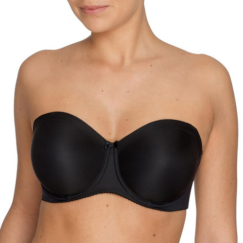 Soutien-gorge bandeau sans coques noir Prima Donna   - 64 lingerie invisible