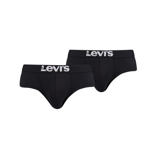 Lot de 2 slips ceinture elastique - Noir Levi's Underwear   - Levis underwear