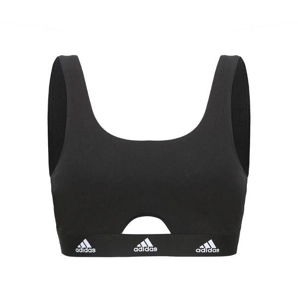 Brassière femme Coton Logo Adidas noir