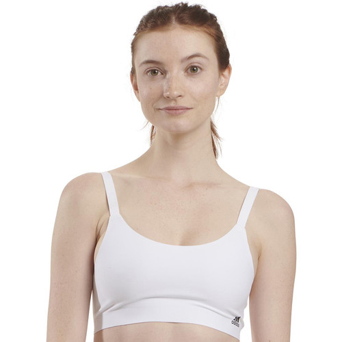Brassière femme Micro Free Cut Adidas blanc - Adidas Underwear - Lingerie soutiens gorge bonnets b