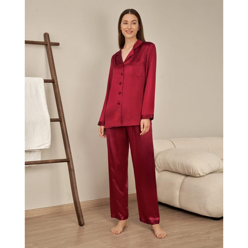 Ensemble De Pyjama En Soie  rouge Lilysilk  - Lingerie de nuit et Loungewear