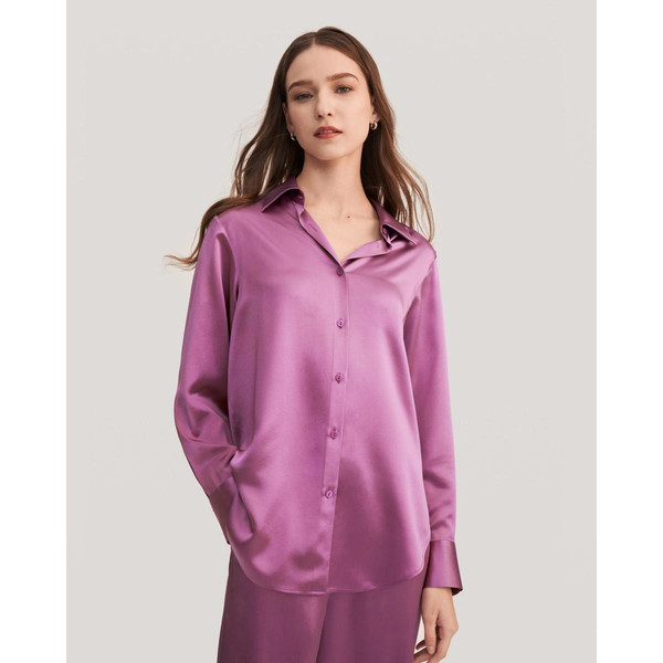 Viola Pyjama surdimensionné en soie Lilysilk