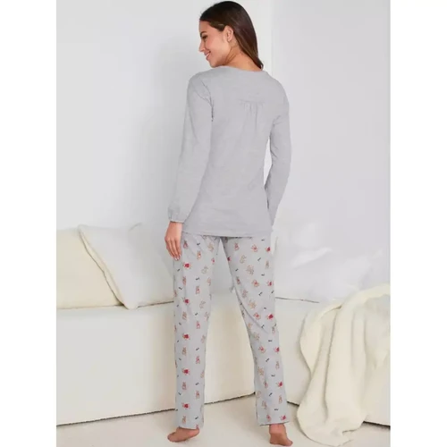 Pyjama 2 pièces T-shirt + pantalon imprimé chien Venca  - Venca lingerie maillot