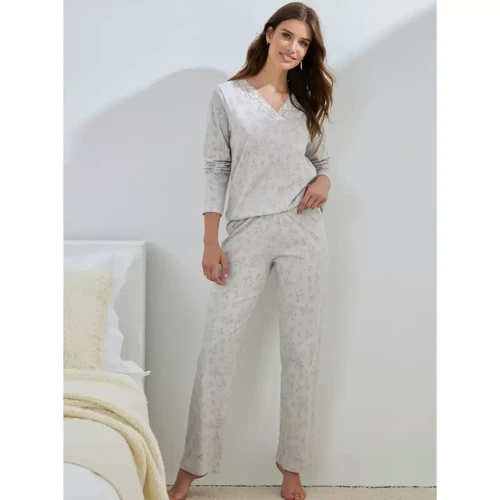 Pyjama 2 pièces T-shirt avec dentelle + pantalon Venca  - Venca lingerie maillot