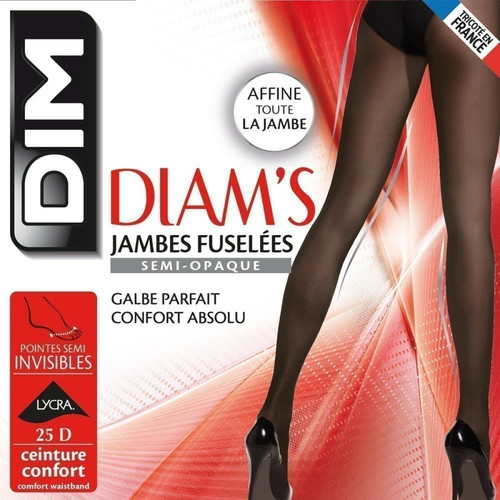 Collant amincissant voile 25D noir Dim Chaussant  - Autres types de lingerie