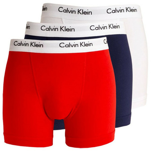 PACK 3 BOXER BLEU BLANC ROUGE - Qualité & Couleurs en coton Calvin Klein Underwear