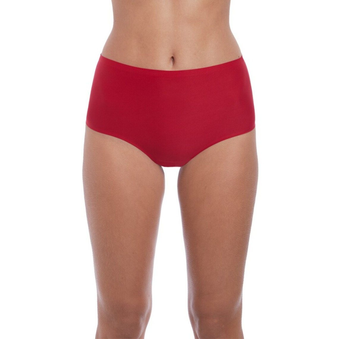 Culotte taille haute invisible stretch Fantasie SMOOTHEASE Rouge Fantasie