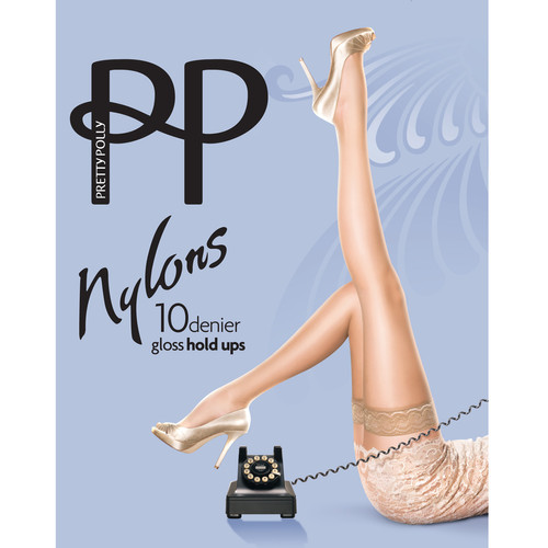 Bas 10D Pretty Polly noir en nylon  Pretty Polly  - Autres types de lingerie