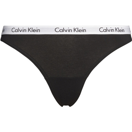 String noir en coton Calvin Klein Underwear  - Calvin klein underwear femme